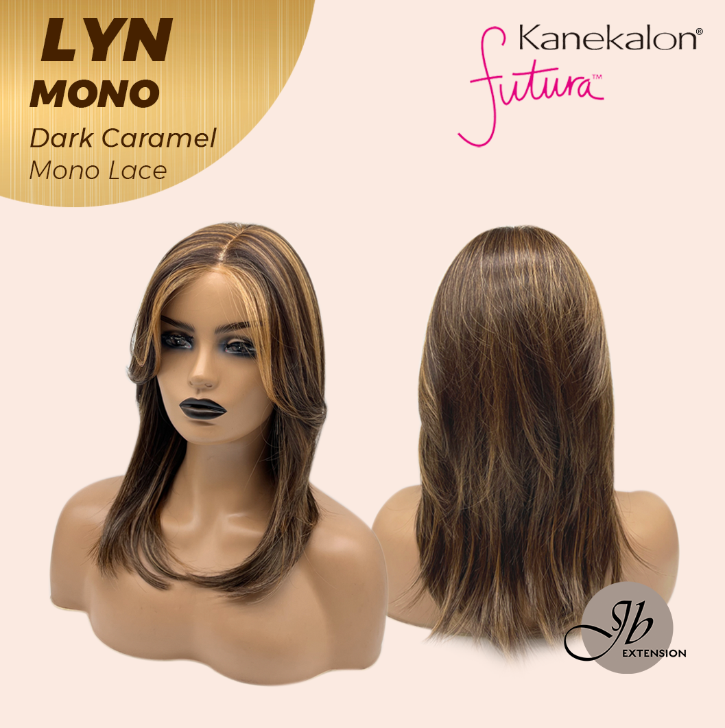 [PRE-ORDER] JBEXTENSION LYN DARK MONO Partial Monofilament Wig 17 Inches Dark Caramel Partial Mono Lace Glueless Wig LYN MONO DARK CARAMEL【BENDY EAR TABS】