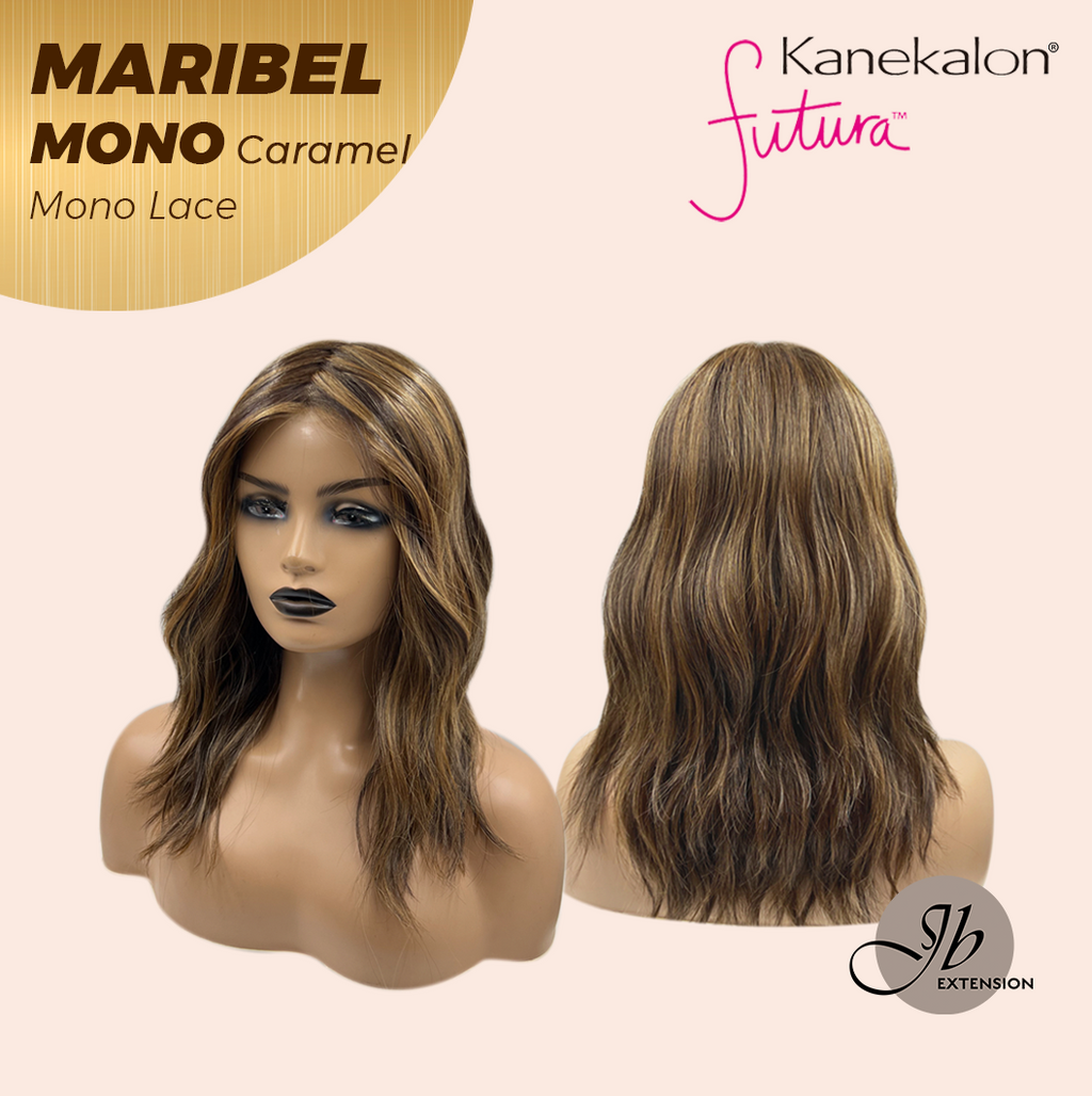 [PRE-ORDER] HOT OF SEASON - 16 Inches Caramel Wave Monofilament Handmade Wig 6X5 Full Monofilament Hand Tied Top Wig Lace Wig With Anti-slip Silicone Strips Glueless Wig MARIBEL MONO CARAMEL【BENDY EAR TABS】