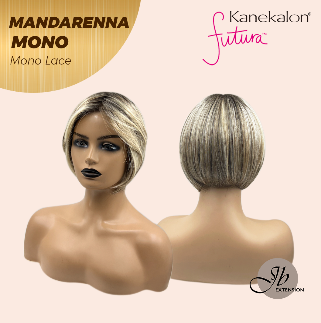 [PRE-ORDER] JBEXTENSION MANDARENNA MONO Monofilament Handmade Wig 6X5 Full Monofilament Hand Tied Top Wig 8 Inches Dark Blonde Mono Lace Handmade Futura Fiber Wig With Anti-slip Silicone Strips Glueless Wig MANDARENNA MONO【BENDY EAR TABS】