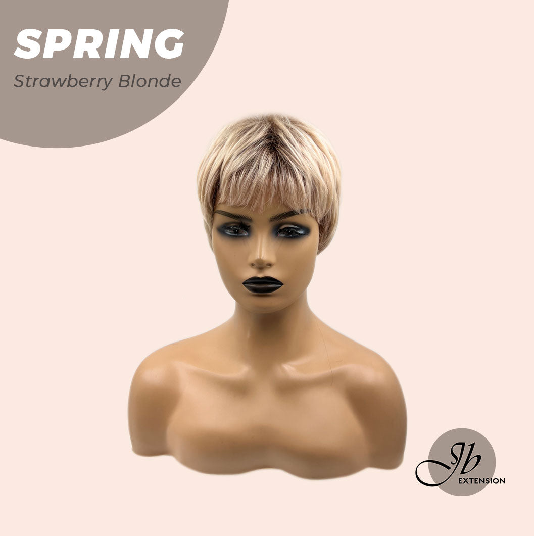 JBEXTENSION Pixie Cut Strawberry Blonde Peach Fashion Women Wig SPRING STRAWBERRY BLONDE