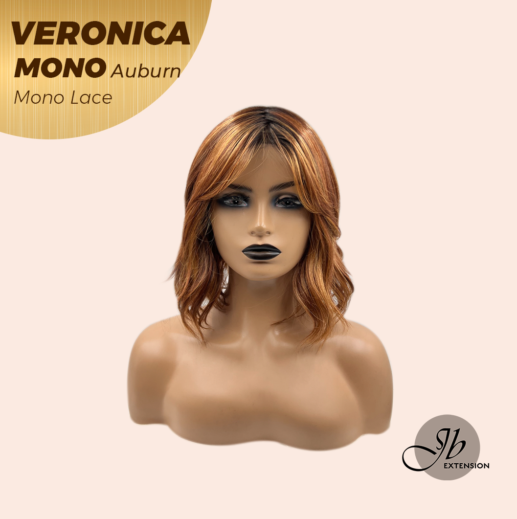 [PRE-ORDER] Nichole's Selection - VERONICA MONO Monofilament Handmade Wig 6X5 Full Monofilament Hand Tied Top Wig 12 Inches Auburn Wave Mono Lace Wig With Anti-slip Silicone Strips Glueless Wig VERONICA MONO AUBURN【BENDY EAR TABS】