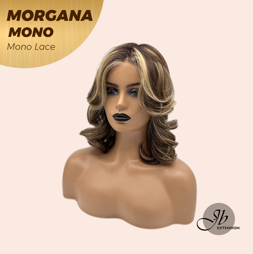 [PRE-ORDER] JBEXTENSION MORGANA MONO Monofilament Handmade Wig 6X5 Full Monofilament Hand Tied Top Wig 13 Inches Hazelnut Blonde Highlight Mono Lace Wig With Anti-slip Silicone Strips Glueless Wig MORGANA MONO【BENDY EAR TABS】