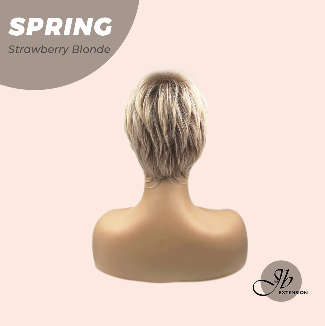 JBEXTENSION Pixie Cut Strawberry Blonde Peach Fashion Women Wig SPRING STRAWBERRY BLONDE