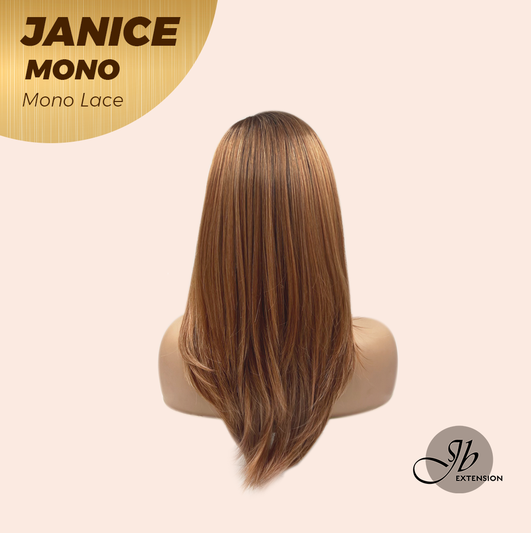 HOT OF SEASON -  JANICE MONO Monofilament Handmade Wig 6X5 Full Monofilament Hand Tied Top Wig 20 Inches Copper Mono Lace Wig With Anti-slip Silicone Strips Glueless Wig JANICE MONO【BENDY EAR TABS】