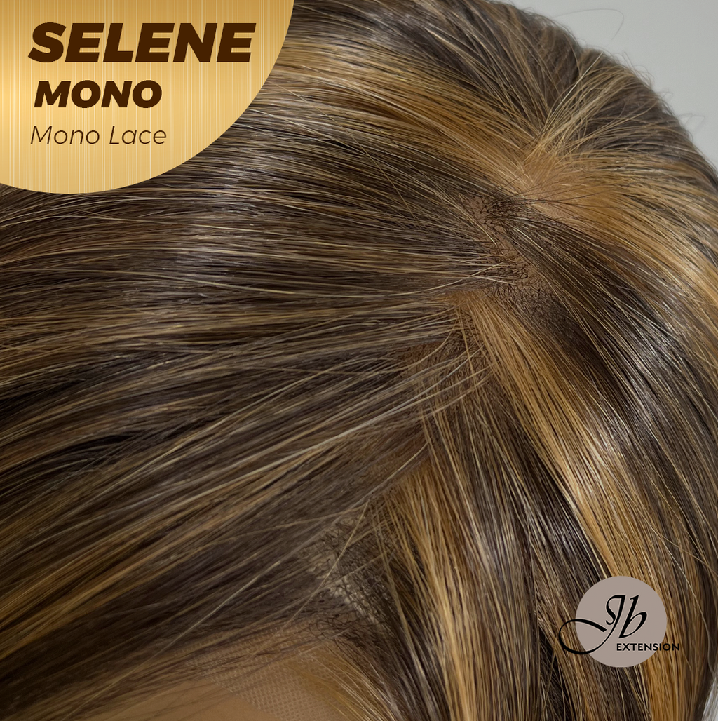 [PRE-ORDER] HOT OF SEASON -  SELENE MONO Monofilament Handmade Wig 6X5 Full Monofilament Hand Tied Top Wig 25 Inches Caramel Mono Lace Wig With Anti-slip Silicone Strips Glueless Wig SELENE MONO【BENDY EAR TABS】