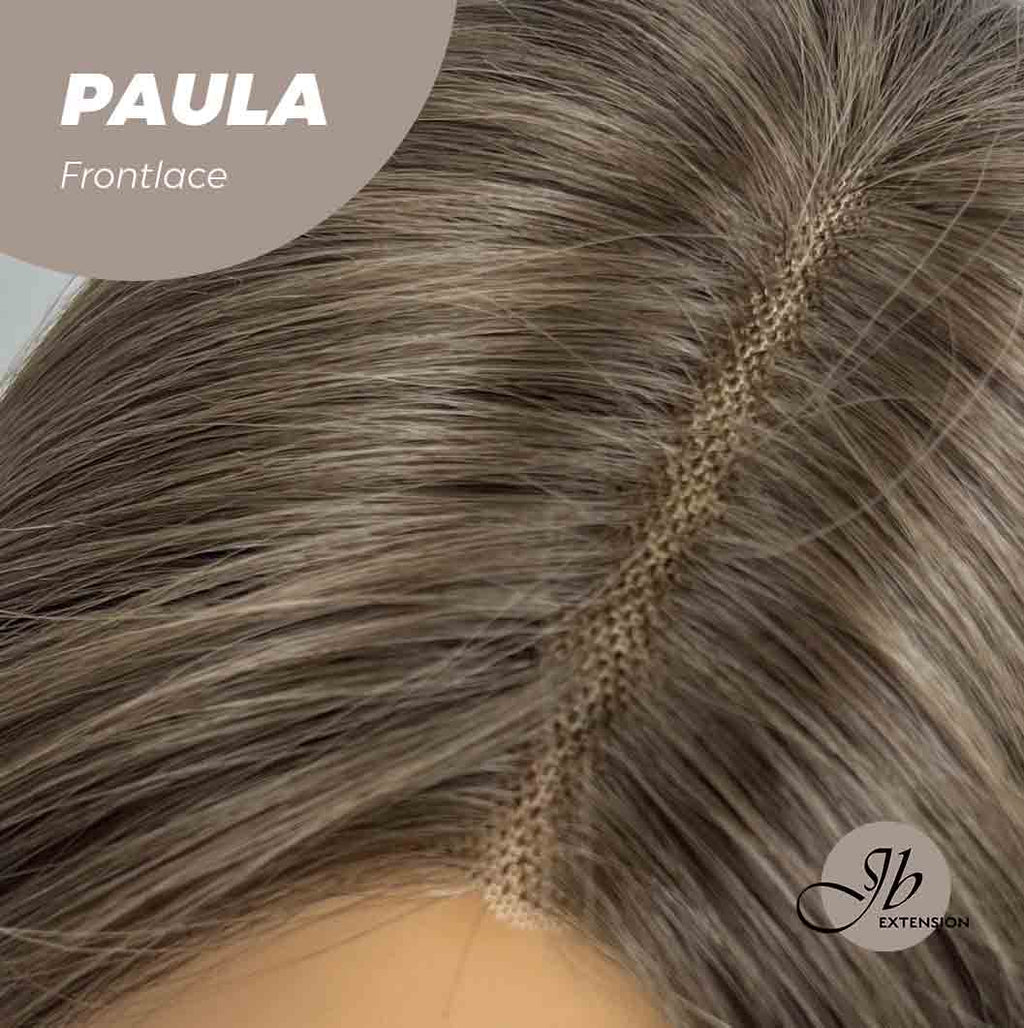 Nichole's Selection -12 Inches Bob Cut Cold Brown Straight Pre-Cut Frontlace Glueless Wig PAULA