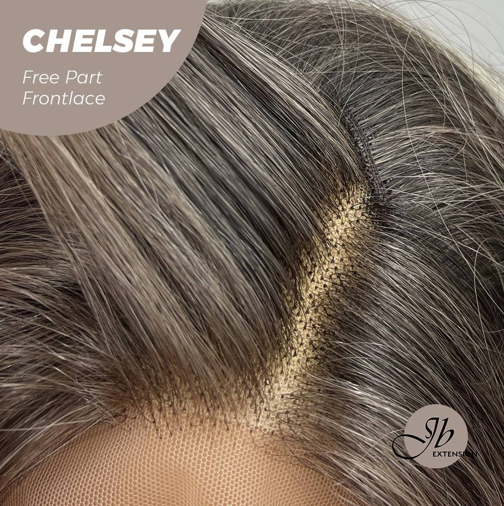 Get influncer look with 26 Inches Curly Mix Blonde Free Part Wig CHELSEY