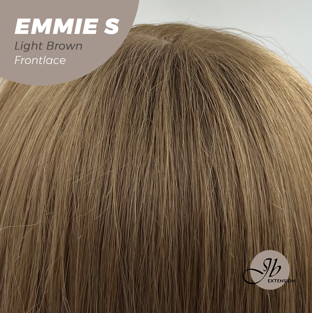 Nichole's Selection - 22 Inches Curly Light Brown Pre-Cut Frontlace Glueless Wig EMMIE S LIGHT BROWN