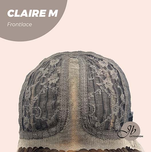 Nichole's Selection - 22 Inches Body Wave Brown With Highlight Pre-Cut Frontlace Glueless Wig CLAIRE LACE M