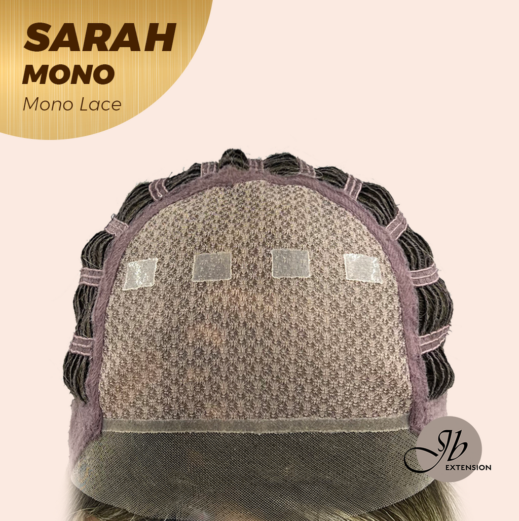 Nichole's Selection - SARAH MONO Monofilament Handmade Wig 6X5 Full Monofilament Hand Tied Top Wig 22 Inches Blonde Color Full Mono Lace Glueless Wig SARAH MONO【BENDY EAR TABS】