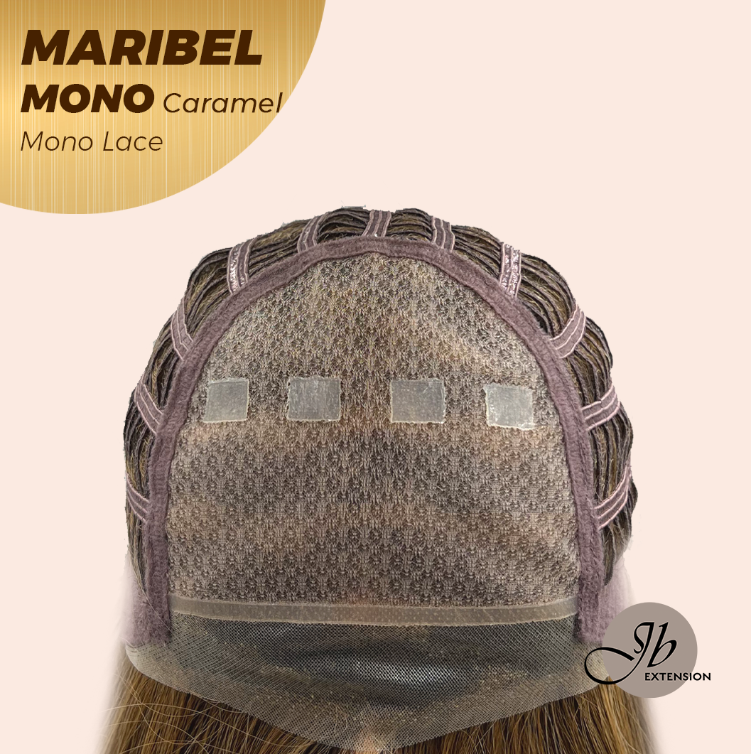 [PRE-ORDER] HOT OF SEASON - 16 Inches Caramel Wave Monofilament Handmade Wig 6X5 Full Monofilament Hand Tied Top Wig Lace Wig With Anti-slip Silicone Strips Glueless Wig MARIBEL MONO CARAMEL【BENDY EAR TABS】