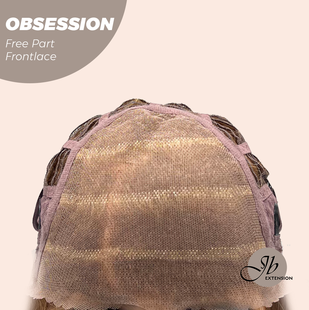 Nichole's Selection - 24 Inches Brown With Highlight Wave 13X6 Pre-Cut Free Part Frontlace Glueless Wig OBSESSION