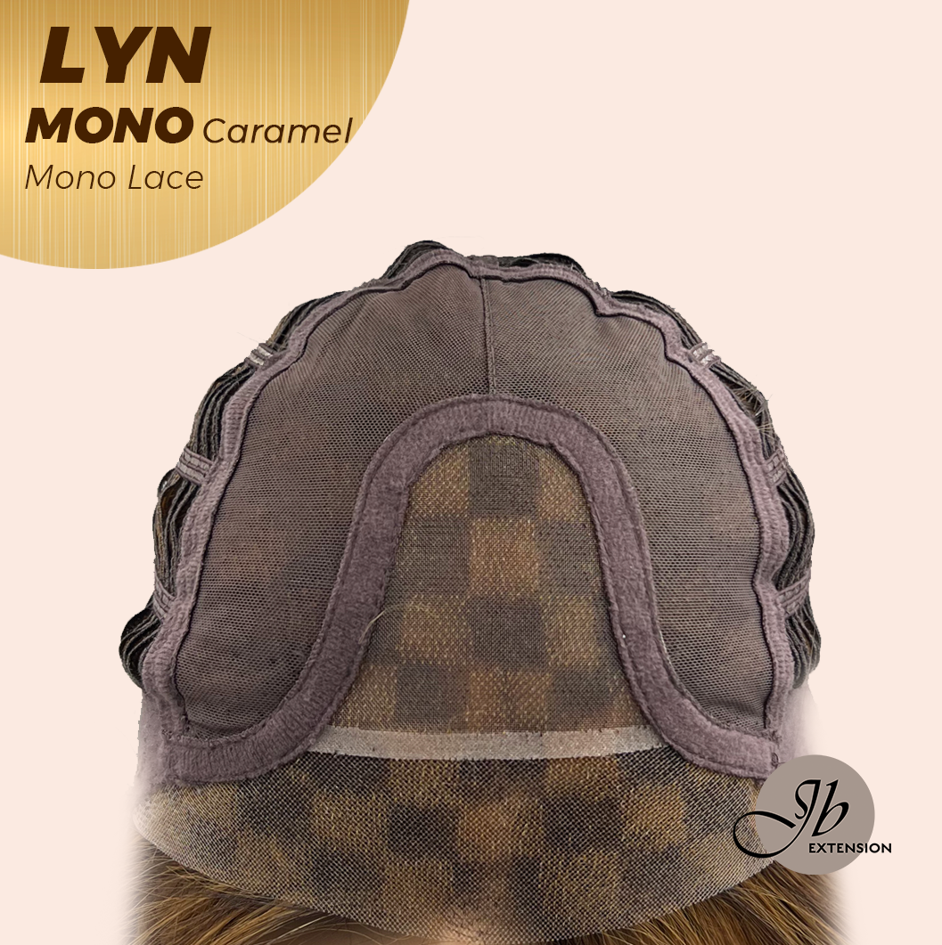 HOT OF SEASON - 17 Inches Caramel Partial Mono Lace Glueless Wig LYN MONO CARAMEL【BENDY EAR TABS】