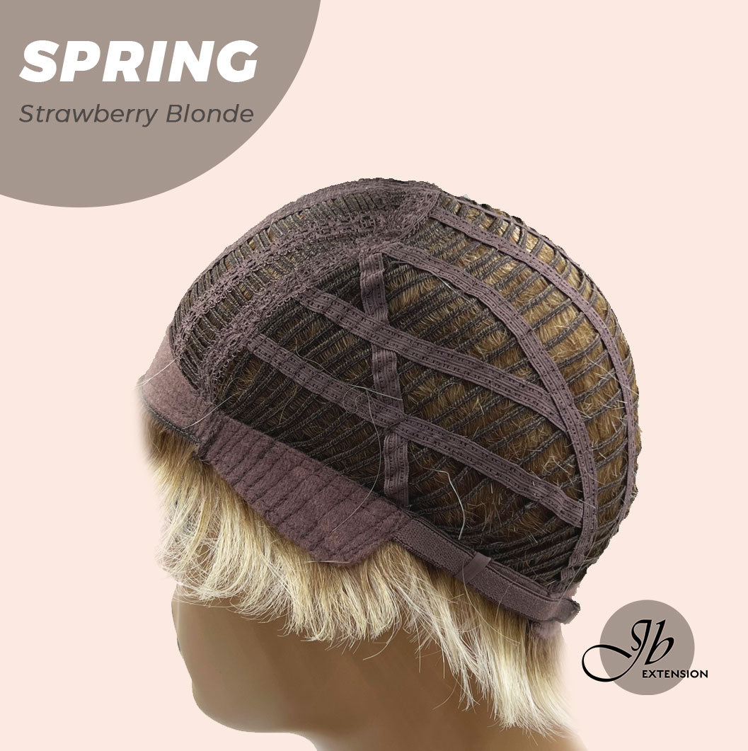 JBEXTENSION Pixie Cut Strawberry Blonde Peach Fashion Women Wig SPRING STRAWBERRY BLONDE