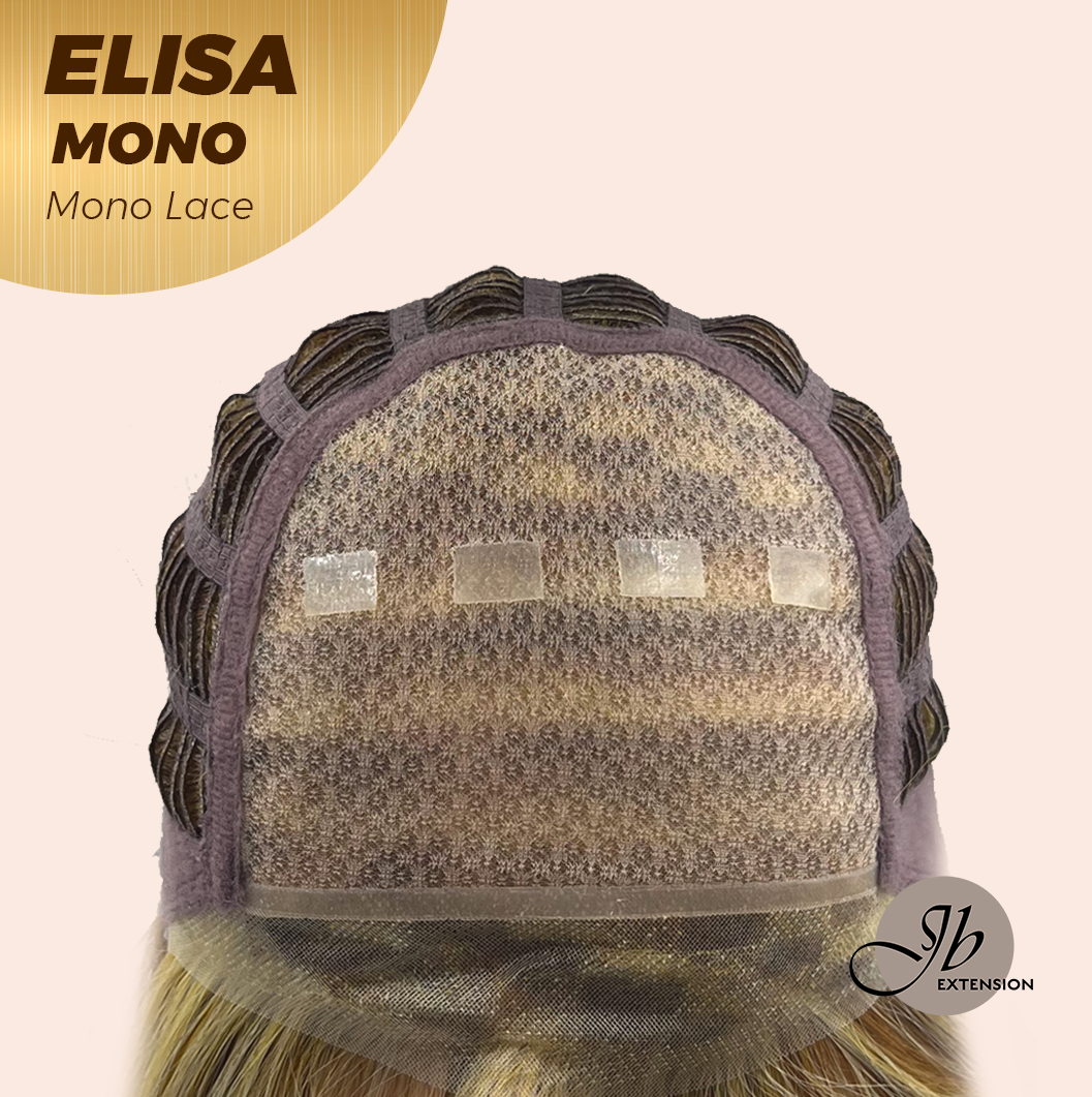 [PRE-ORDER] JBEXTENSION ELISA MONO Monofilament Handmade Wig 6X5 Full Monofilament Hand Tied Top Wig 16 Inches Crème Caramel Mono Lace Wig With Anti-slip Silicone Strips Glueless Wig ELISA MONO【BENDY EAR TABS】