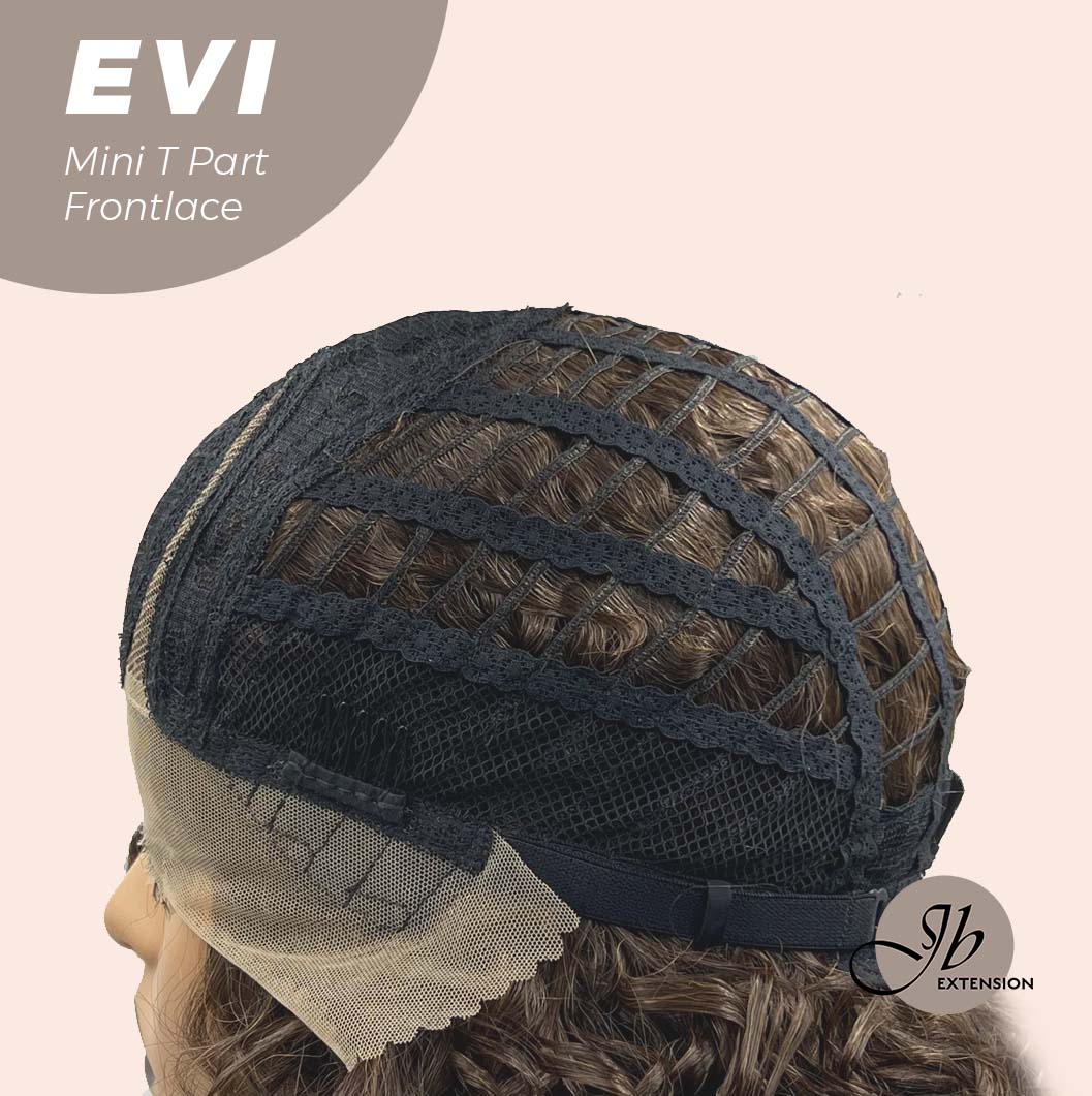 [PRE-ORDER] Nichole's Selection -15 Inches Deep Curly Brown Side Part Mini T Part Frontlace Glueless Wig EVI