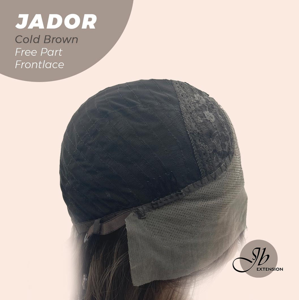 Nichole's Selection - 10 Inches Cold Brown Curly Lace Front Wig.Pre Plucked 13*4 HD Transparent Lace Frontal Handmade Futura Fiber Swiss Lace Synthetic Fiber Glueless Wig JADOR BROWN