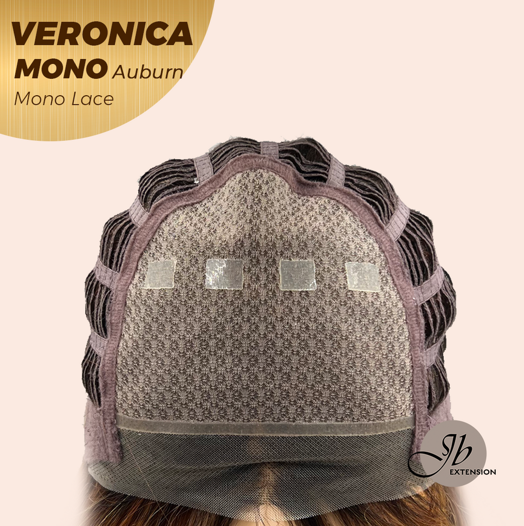 [PRE-ORDER] Nichole's Selection - VERONICA MONO Monofilament Handmade Wig 6X5 Full Monofilament Hand Tied Top Wig 12 Inches Auburn Wave Mono Lace Wig With Anti-slip Silicone Strips Glueless Wig VERONICA MONO AUBURN【BENDY EAR TABS】
