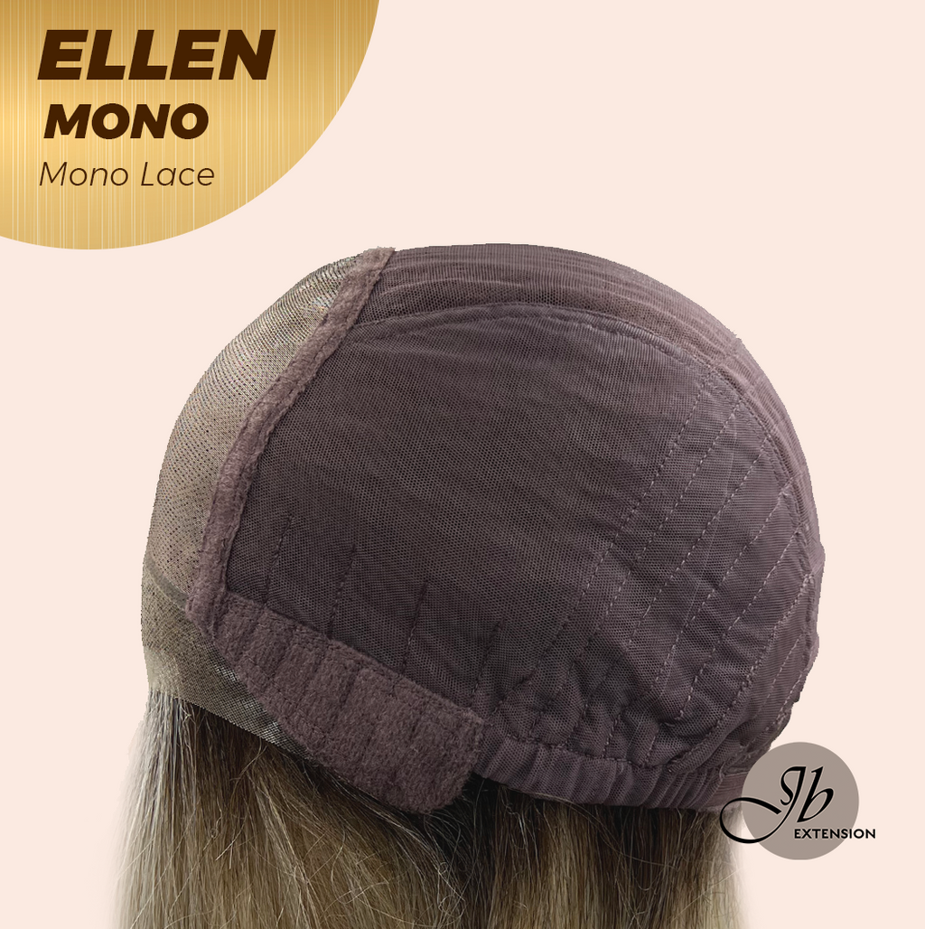 [PRE-ORDER] HOT OF SEASON -  ELLEN MONO Full Monofilament Handmade Full Lace Full Hand Tied Wig 12 Inches Blonde Mono Lace Handmade Futura Fiber Wig Glueless Wig ELLEN MONO【BENDY EAR TABS】