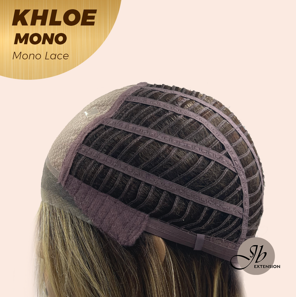 [PRE-ORDER] JBEXTENSION KHLOE MONO Monofilament Handmade Wig 6X5 Full Monofilament Hand Tied Top Wig 12 Inches Bob Cut Hazelnut Blonde Highlight Mono Lace Handmade Futura Fiber Wig With Anti-slip Silicone Strips Glueless Wig KHLOE MONO【BENDY EAR TABS】
