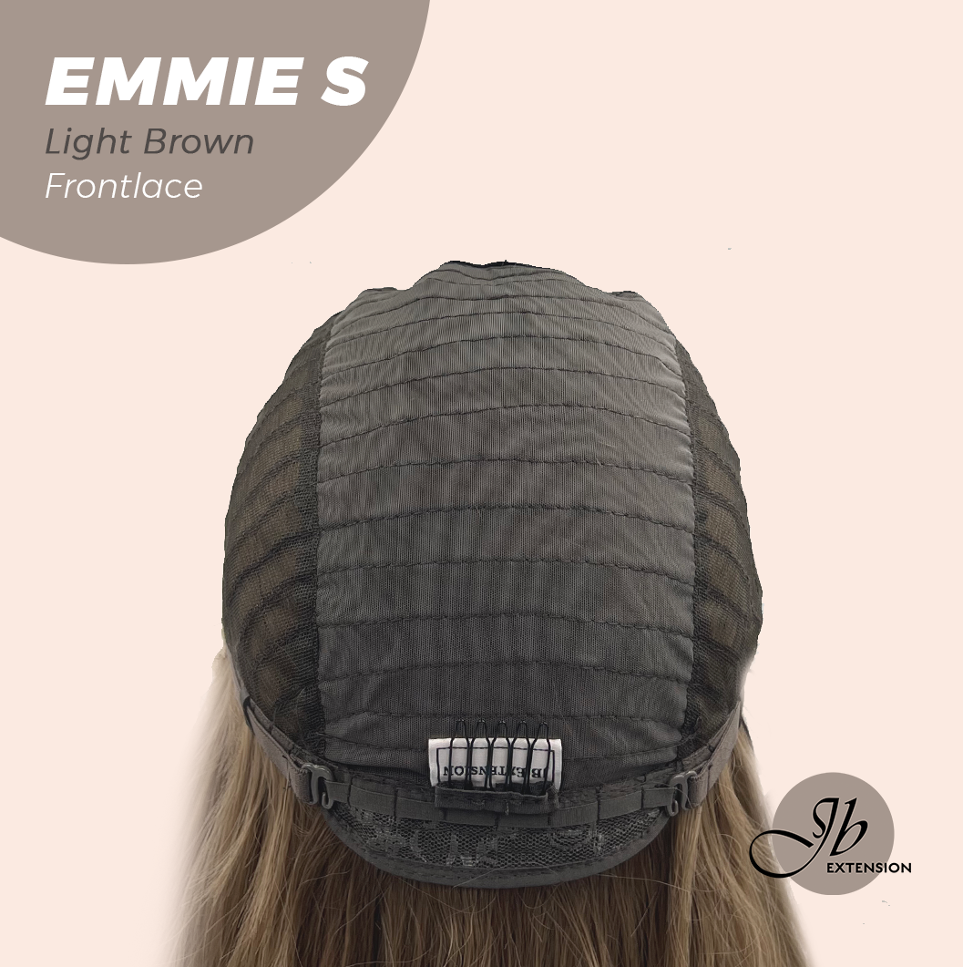 Nichole's Selection - 22 Inches Curly Light Brown Pre-Cut Frontlace Glueless Wig EMMIE S LIGHT BROWN