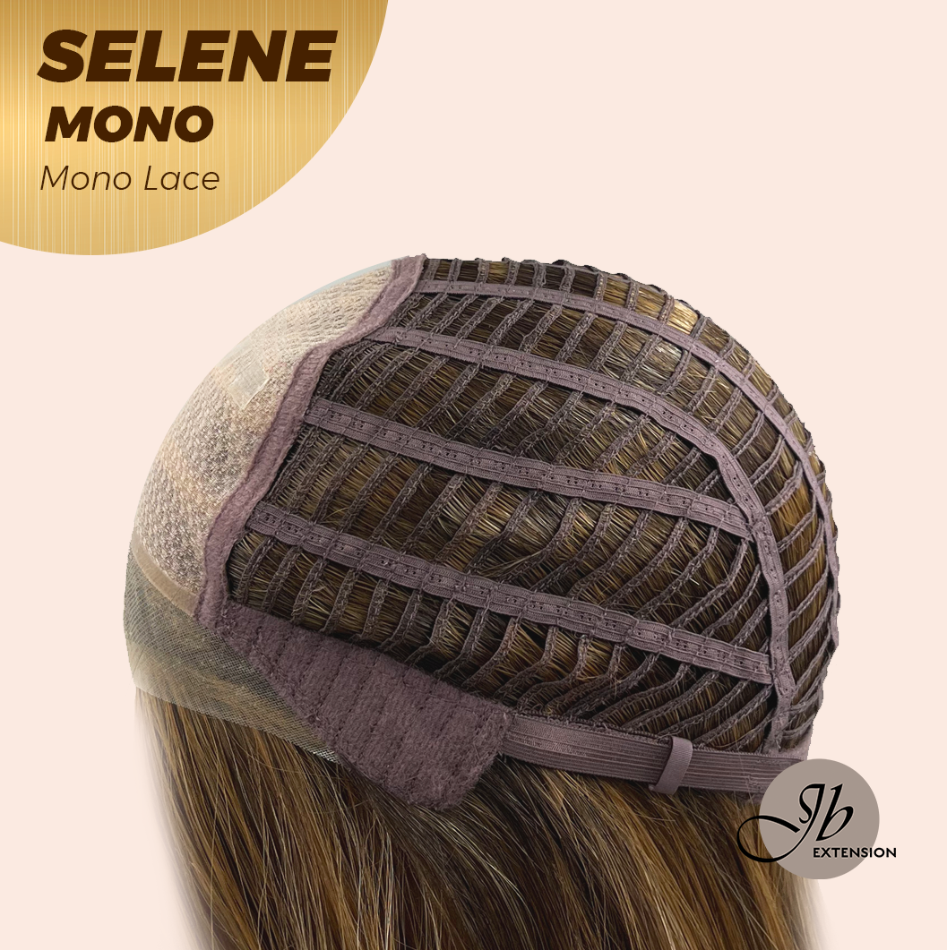 [PRE-ORDER] HOT OF SEASON -  SELENE MONO Monofilament Handmade Wig 6X5 Full Monofilament Hand Tied Top Wig 25 Inches Caramel Mono Lace Wig With Anti-slip Silicone Strips Glueless Wig SELENE MONO【BENDY EAR TABS】